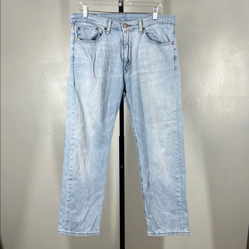 Levi's Men's Light Blue Straight Jeans 34x30